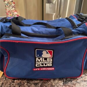 MLB Blue and Red Duffel Bag
